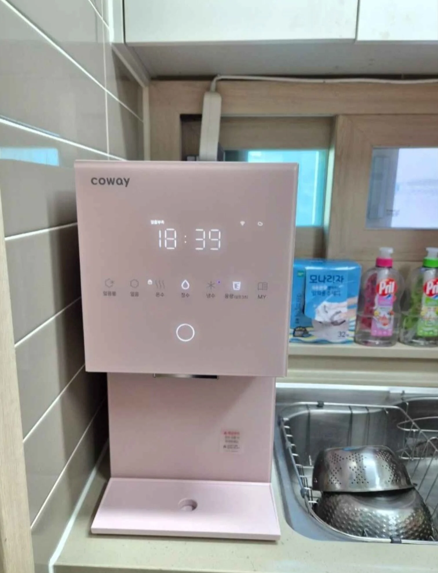죽전 코웨이얼음정수기 설치 현장